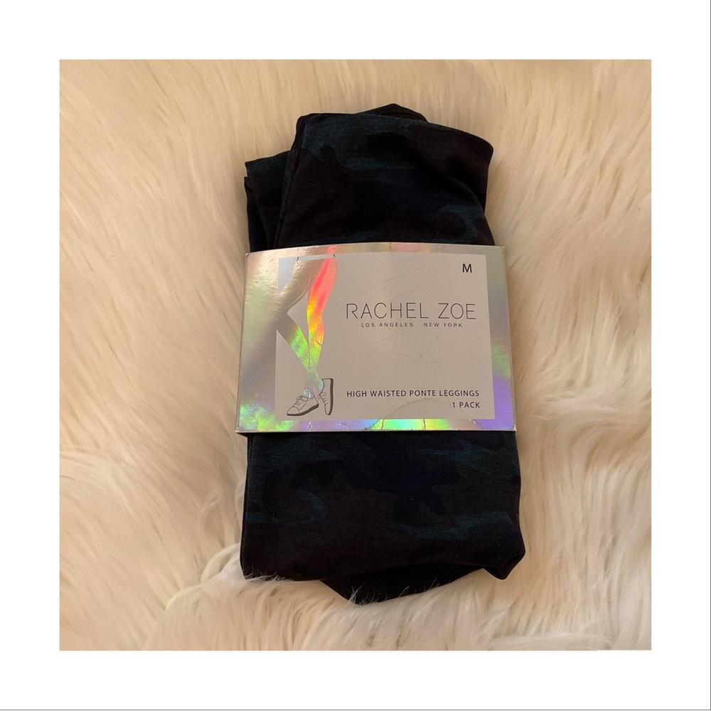 Rachel Zoe High Waisted Ponte Leggings - Medium - NWT - Camo